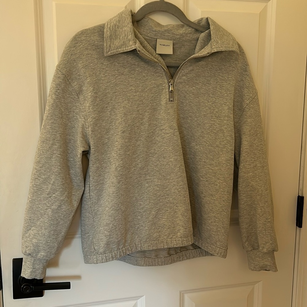 LIKE NEW gray VARLEY quarter zip